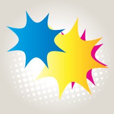 abstract colorful star