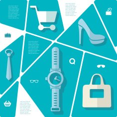 fashion flat infographic N106