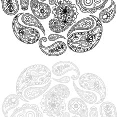 Paisley background with a space for your text N2