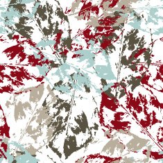 Grunge pattern with leaves on light background