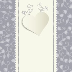 Card with a heart