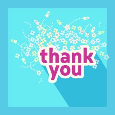 Thank you card design template N3