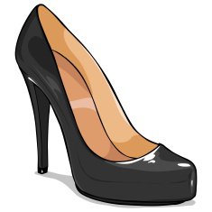 Vector Cartoon Womens Shoes N6
