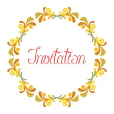 Abstract Frame Invitation