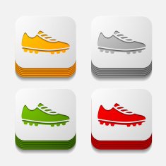 Square button sneakers N35 free image download