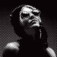 Halftone Pattern Portrait of a French Diva N2