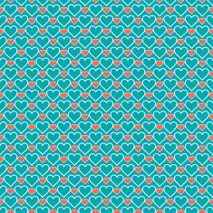 Romantic seamless pattern with hearts Beautiful vector illustration Background N6