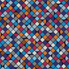 Abstract colorful mosaic seamless pattern