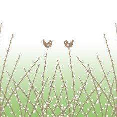Spring Willow Twig and birds N2