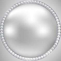 perl and silver frame