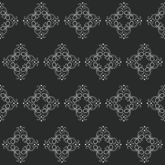 Seamless black and white pattern N11