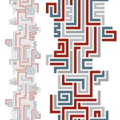 Geometric background with seamless vertical elements
