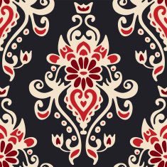 Luxury Damask seamles tiled motif vector pattern