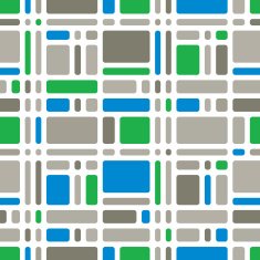 Mosaic tiles seamless pattern vector background