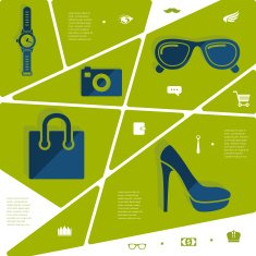 fashion flat infographic N112