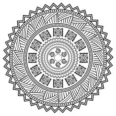 Aztec sign on white background N2