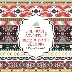 Seamless pattern in native american style N2