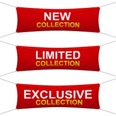 New collection Limited collection and Exclusive banner