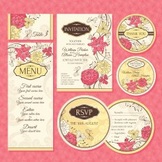 Set of wedding cards N4