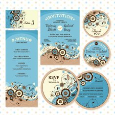 Set of wedding cards N5