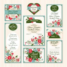 Set of wedding cards N6
