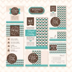 Set of wedding cards N7