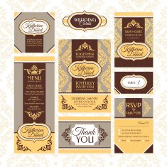 Set of wedding cards N9