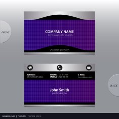 Vector abstract business card N16