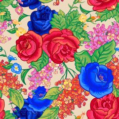 Seamless background with bouquets of wildflowers N16