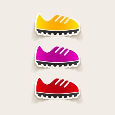 realistic design element sneakers N73