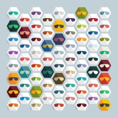 Flat design sunglasses N29