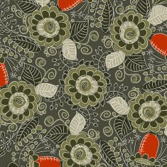 Ornamental lace pattern on dark background