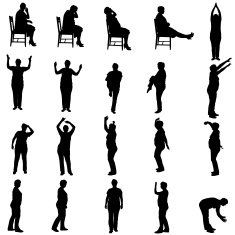 Vector silhouette of a woman N842