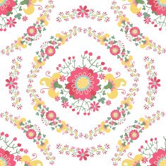Cute retro floral Seamless pattern N2