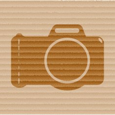Photo camera Flat modern web button and space for your N6