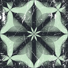 Seamless vintage floral background with aged texture N3