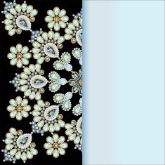 background with circular ornament and space for text