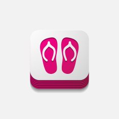 square button slippers N27