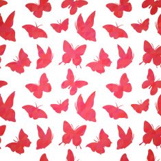 Geometric seamless pattern with butterfly silhouettes N2