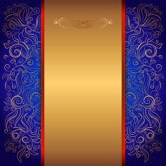 blue royal invitation card