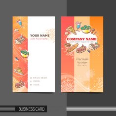 dining modern business card template