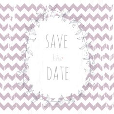 Sweet grunge save the date card with a wreath N2