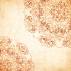 Ornate vintage background in mehndi style N4