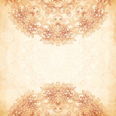 Ornate vintage background in mehndi style N5