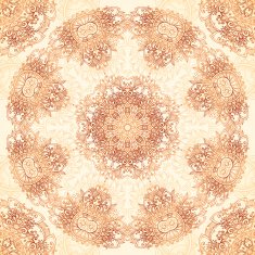 Ornate vintage seamless pattern in mehndi style N36