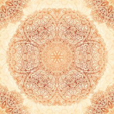 Ornate vintage seamless pattern in mehndi style N37