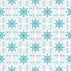 Seamless sea pattern with anchors hand wheels N8
