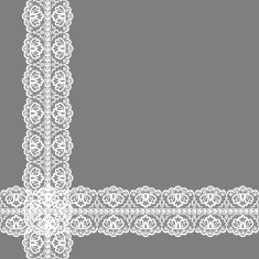 card with lace ribbon N5