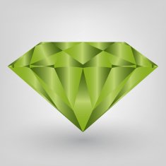Vector Green diamond - Illustration