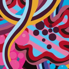 Abstract colorful Pop Art geometric background Vector illustration